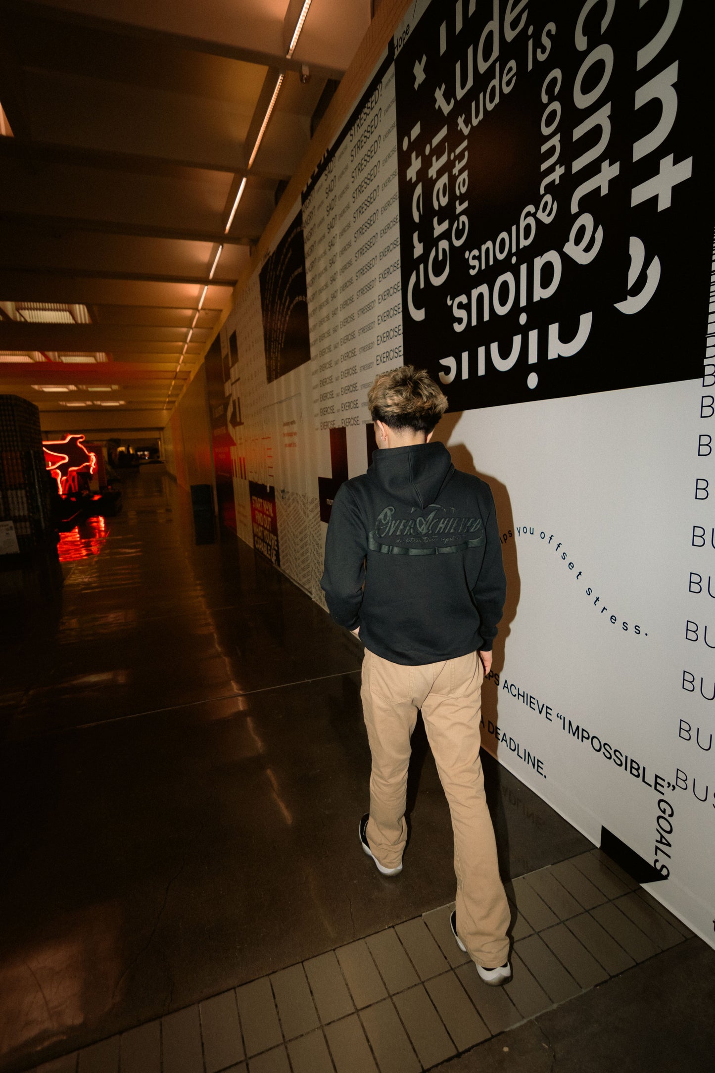 OverAchieved Hoodie Black on Black