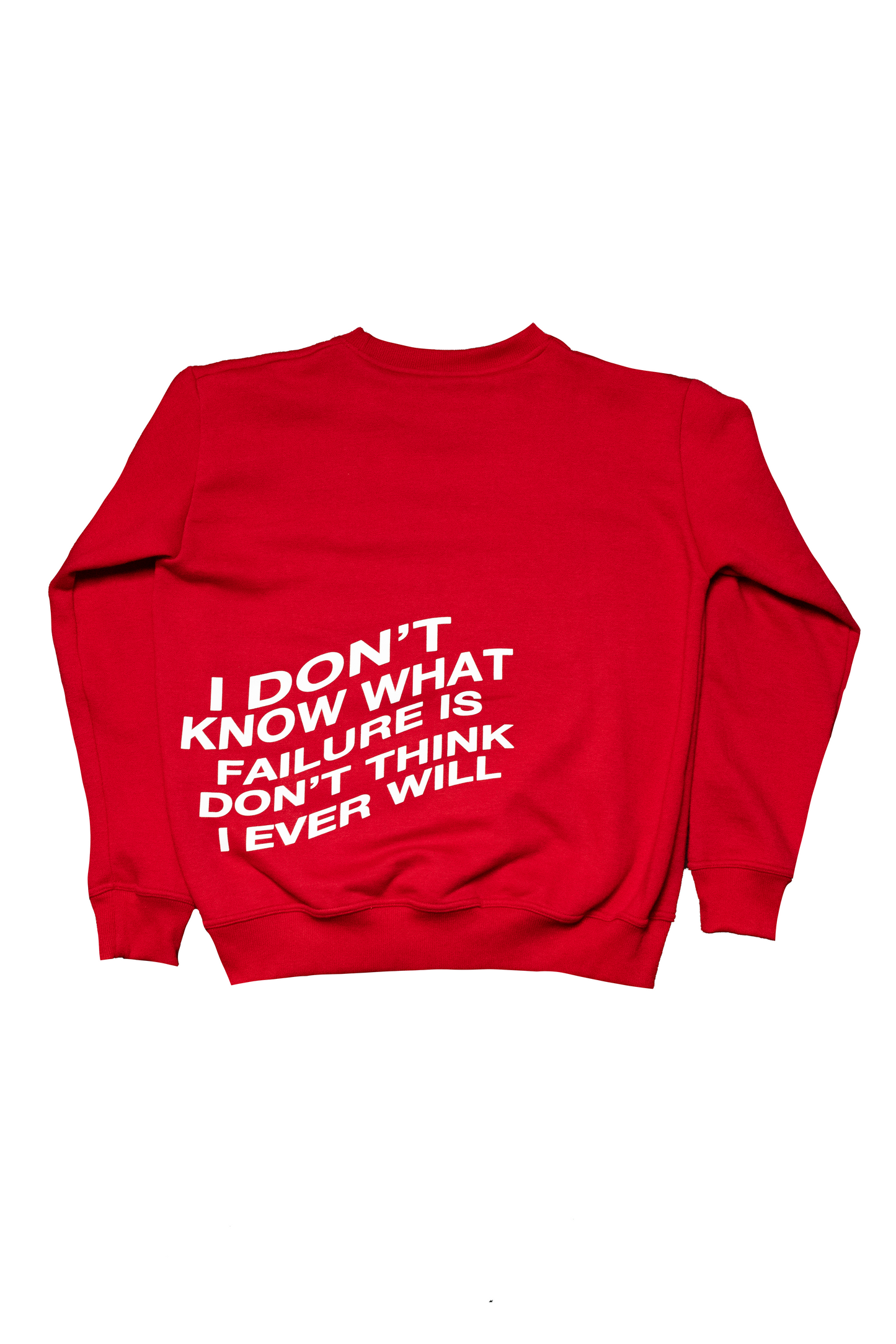 IDK FAILURE SWEATSHIRT RED
