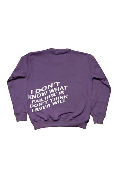 IDK FAILURE SWEATSHIRT PURPLE
