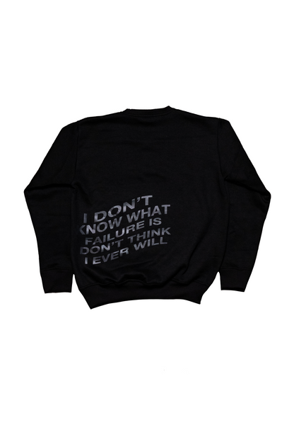 IDK FAILURE SWEATSHIRT BLACK