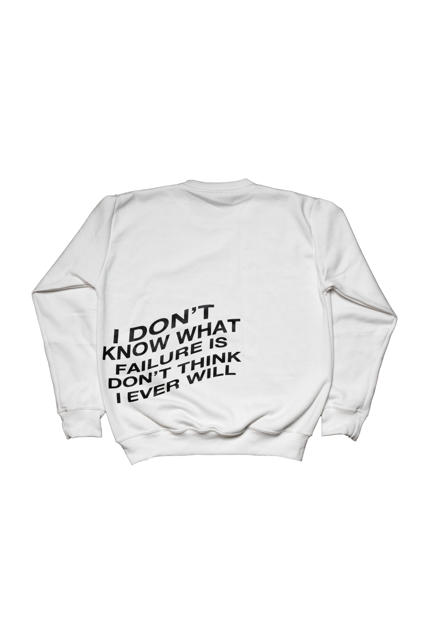 IDK FAILURE SWEATSHIRT WHITE