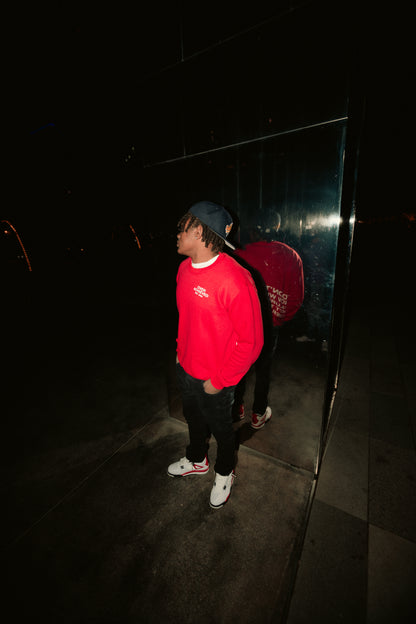 IDK FAILURE SWEATSHIRT RED