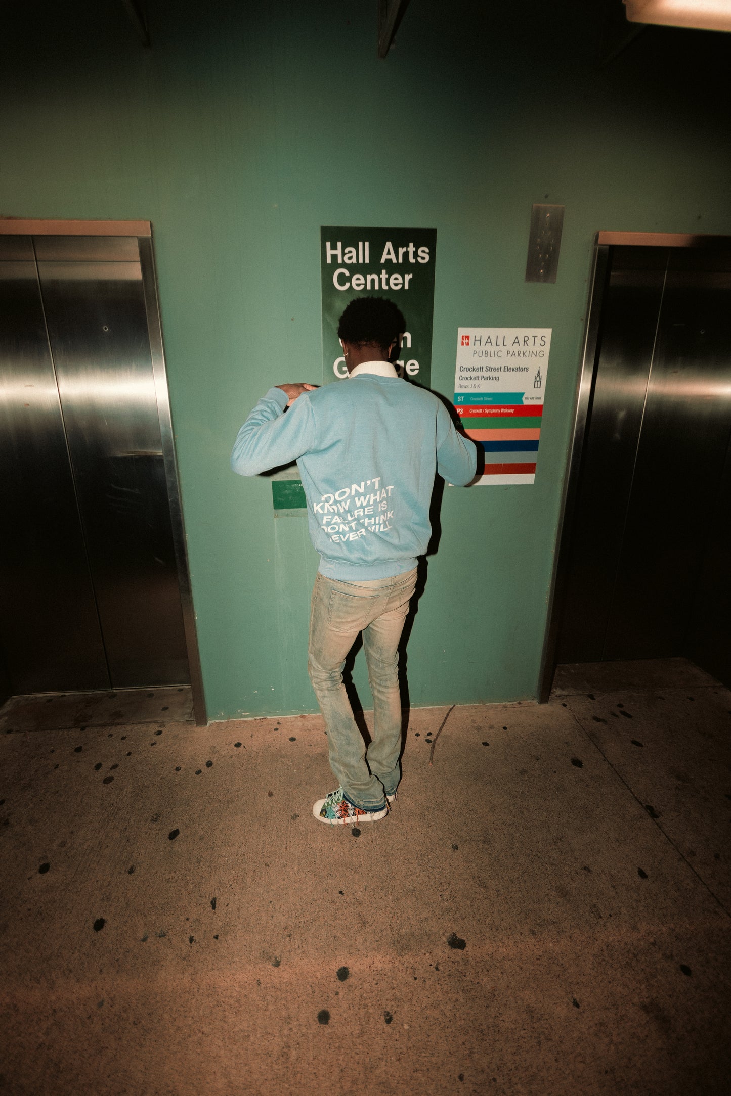 IDK FAILURE SWEATSHIRT LIGHT BLUE