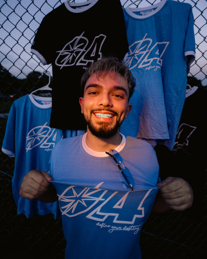 BLUE 04' OVERACHIEVED JERSEY TEE