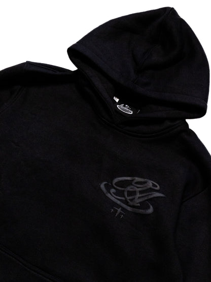 OverAchieved Hoodie Black on Black