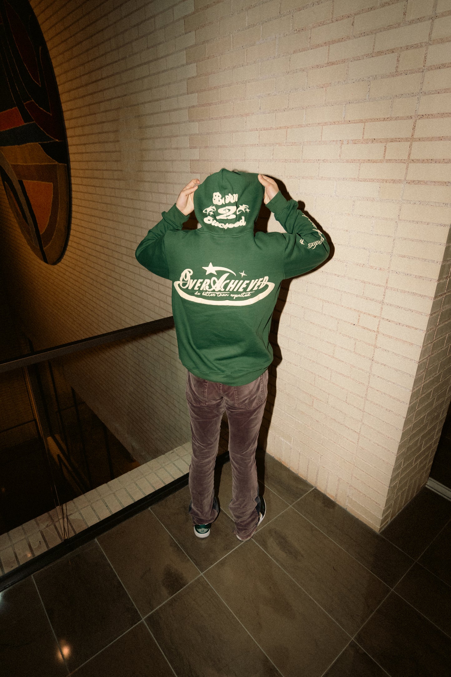 OverAchieved Hoodie Forest Green